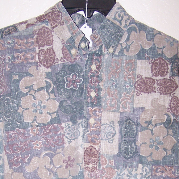 VINTAGE REYN SPOONER HAWAIIAN CAMP SHIRT S2887 - Picture 8 of 8